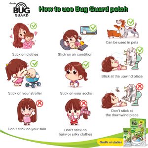 BUG GUARD MOSQUITO REPELLENT STICKER - Image 3